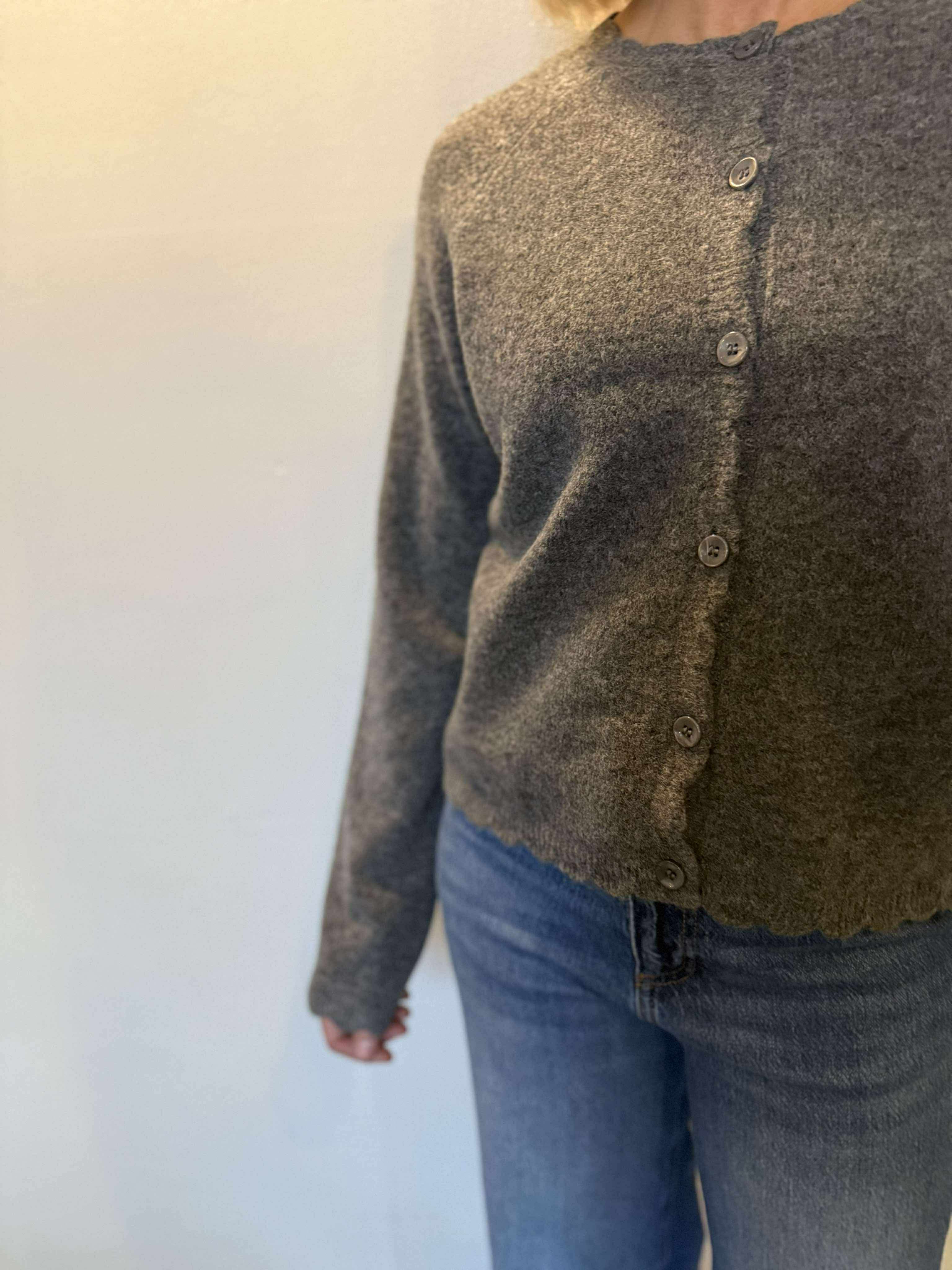 PCRATH Pullover - Medium Grey Melange